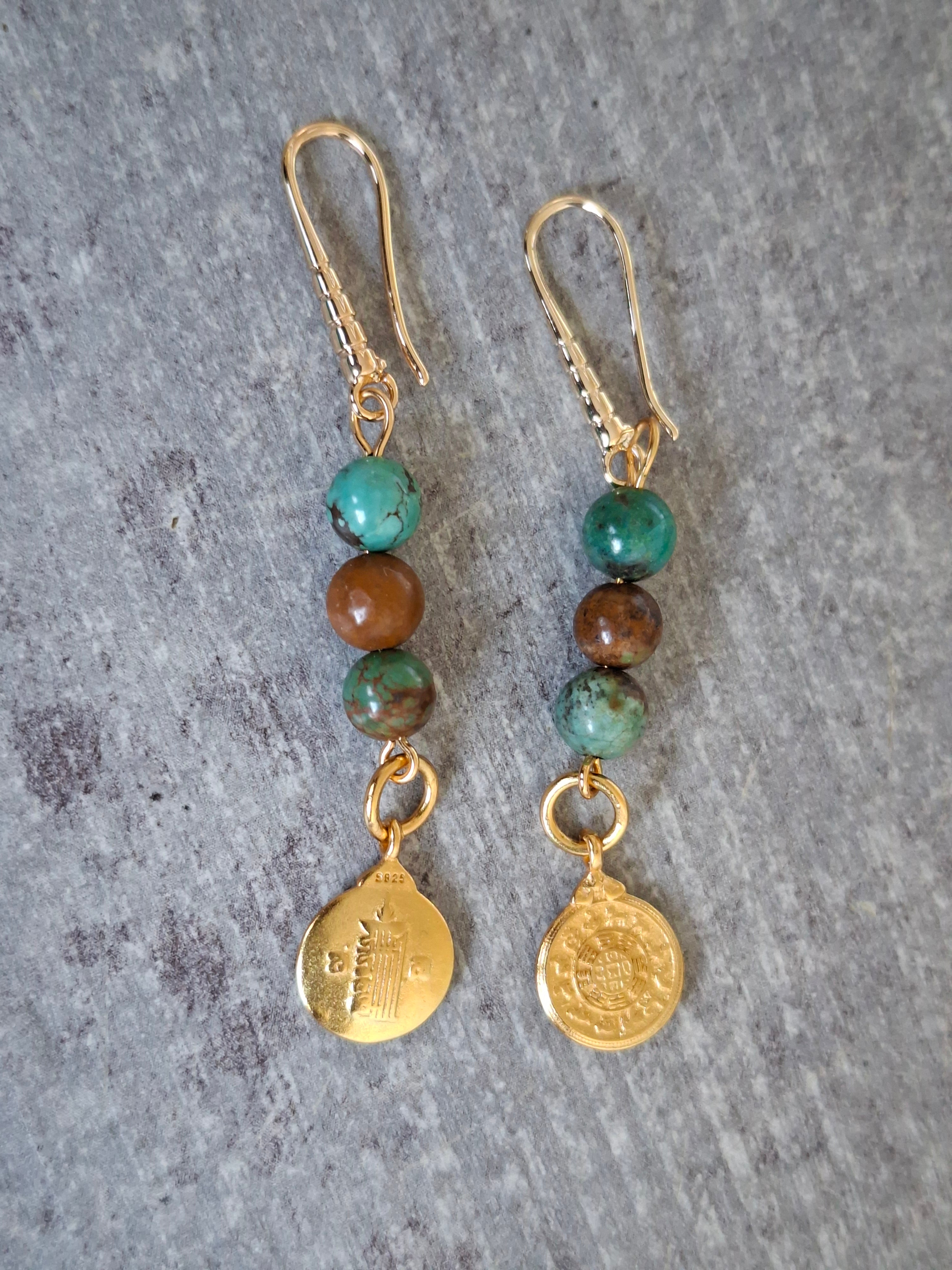 Boucles d'oreilles en Turquoise
