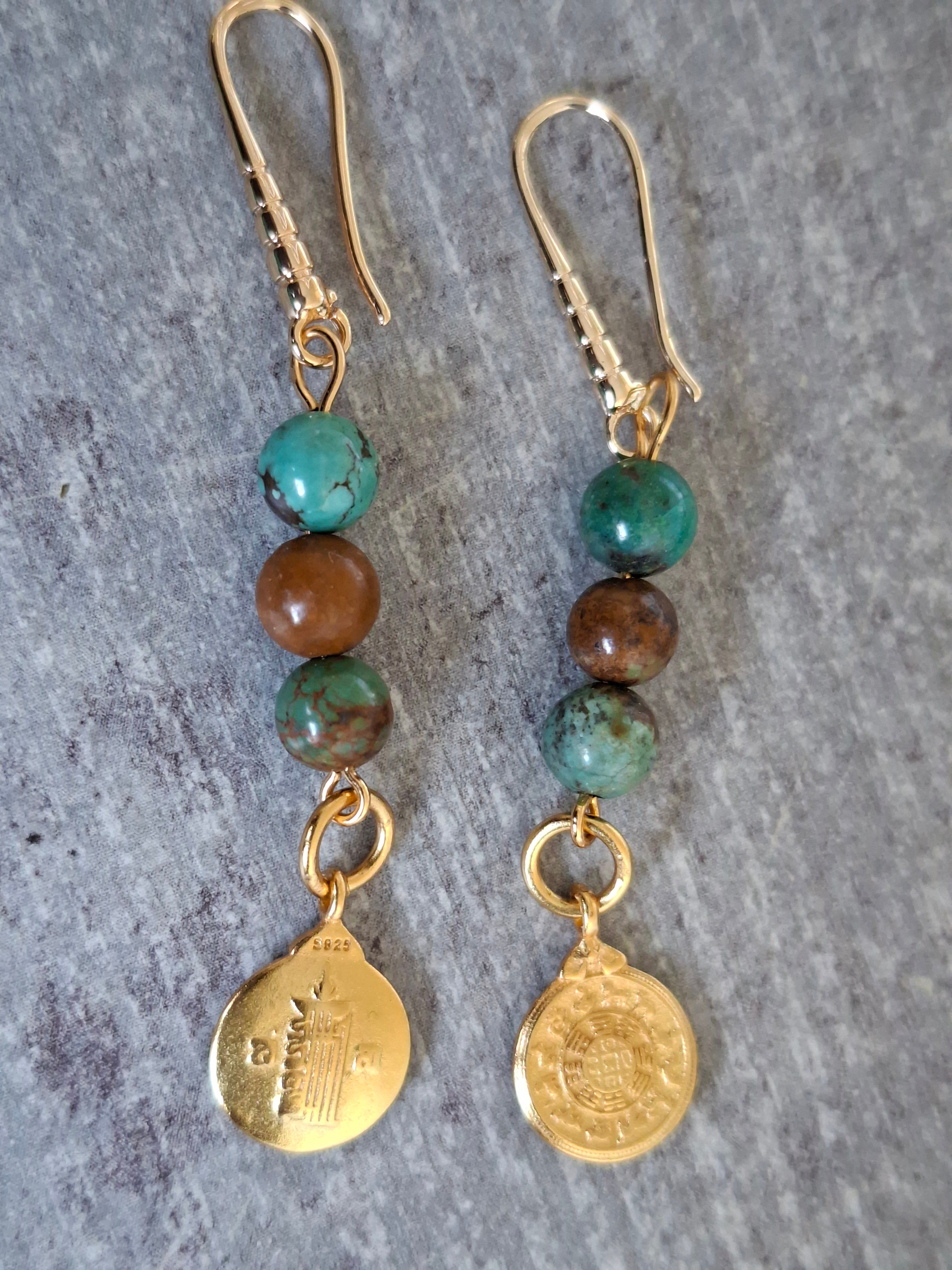 Boucles d'oreilles en Turquoise