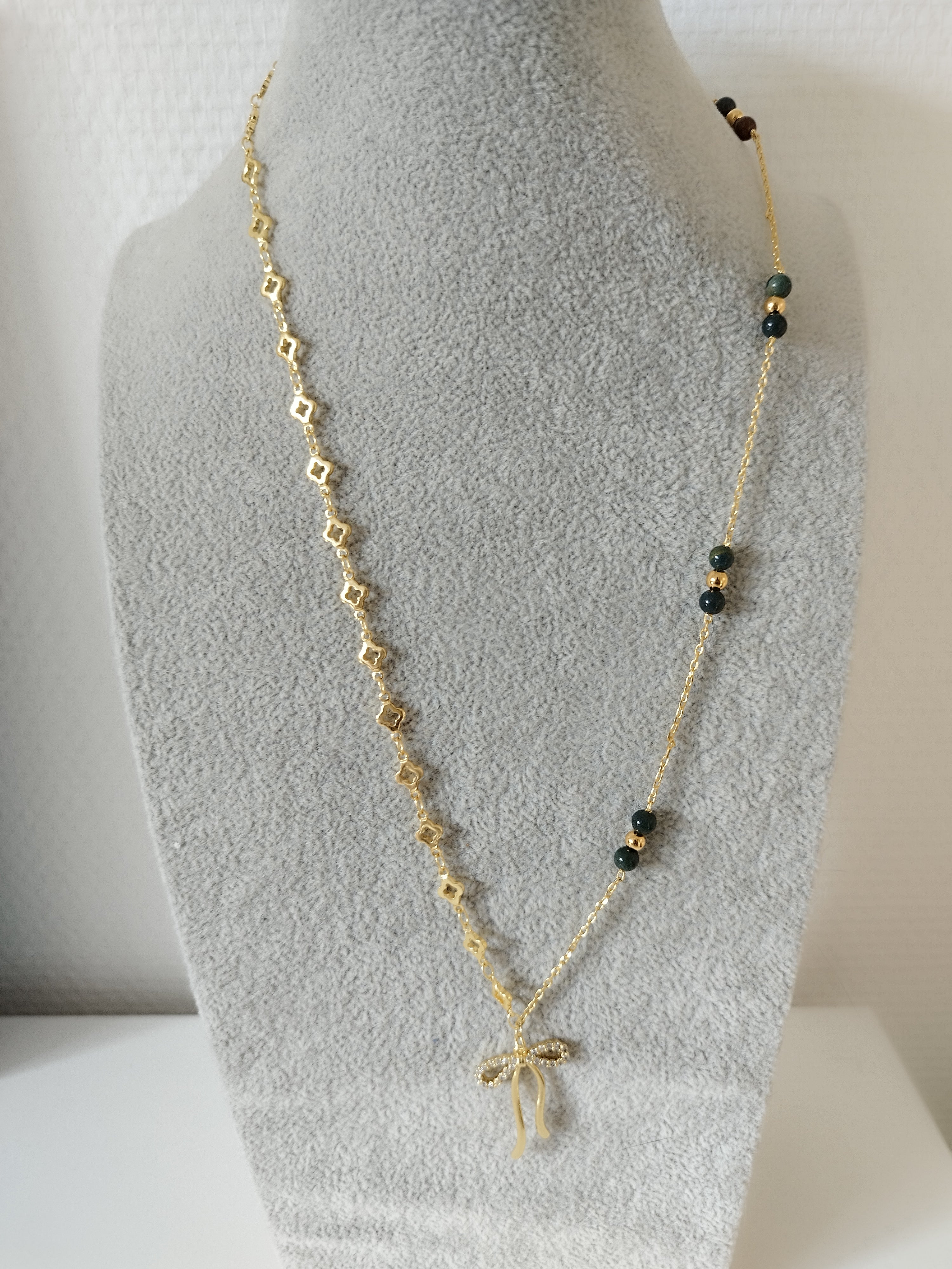 Collier Héliotrope - Jaspe Sanguin