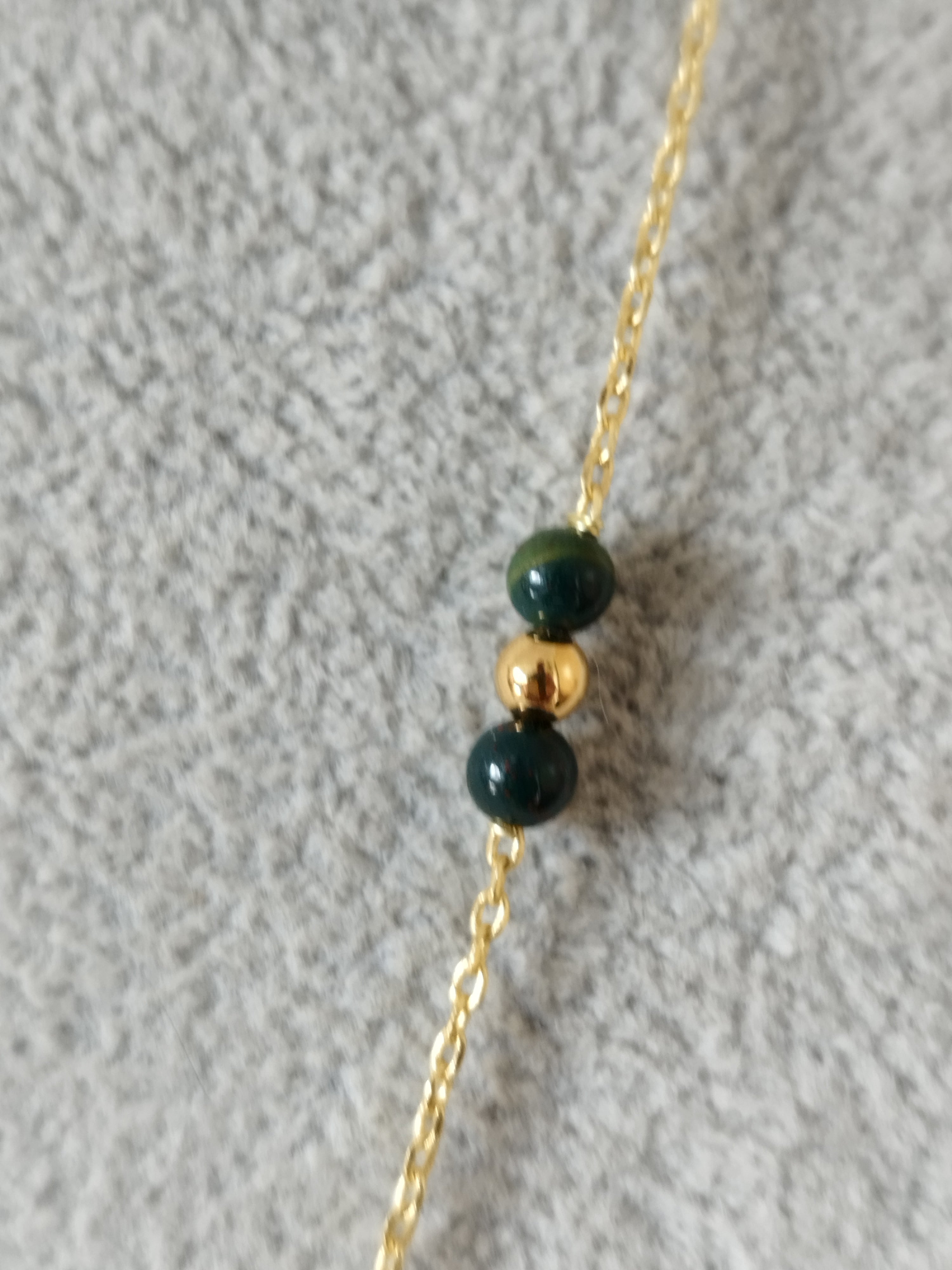 Collier Héliotrope - Jaspe Sanguin