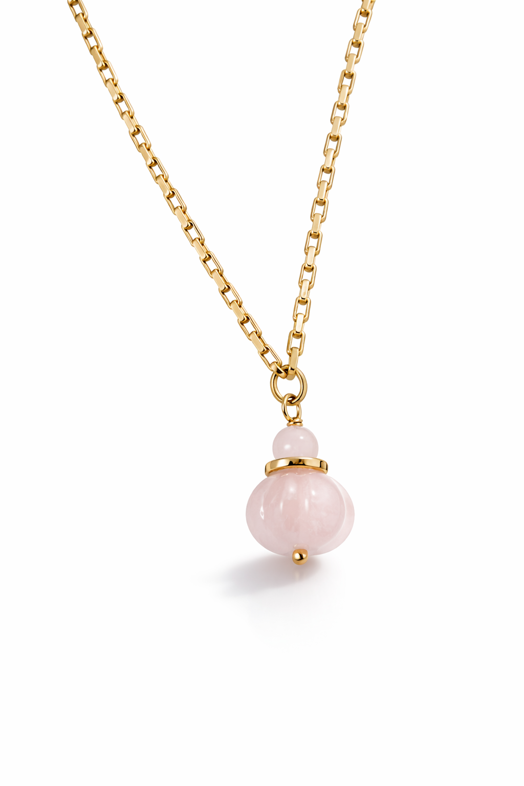 Collier Quartz Rose et Opale Rose