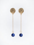 Boucles pendantes lapis lazuli