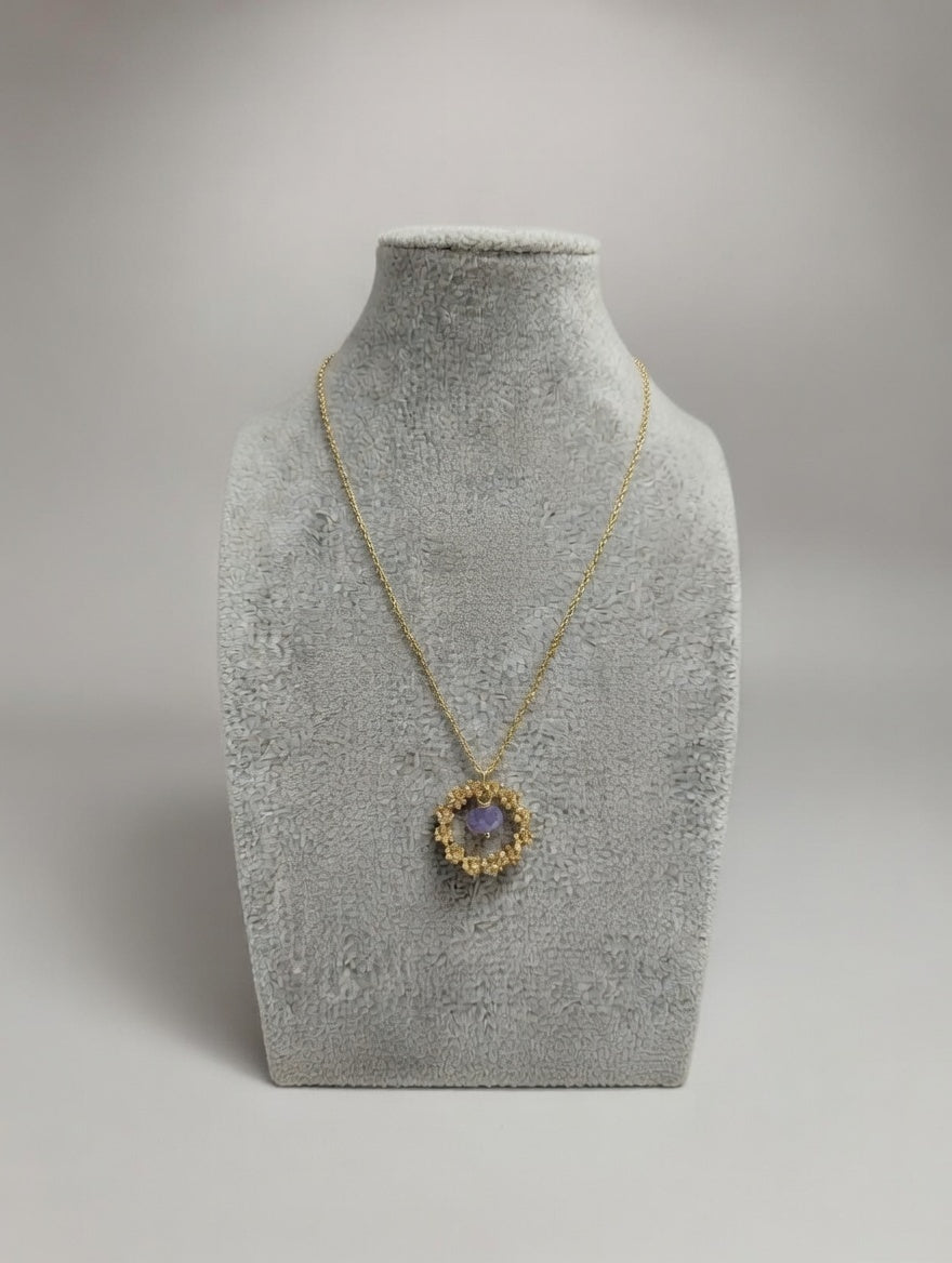 Collier Citrouille Tanzanite - Sagesse et Transformation