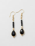 Boucles pendantes onyx