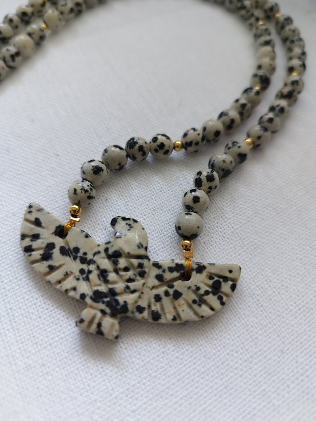 Collier Vigile - Jaspe Dalmatien