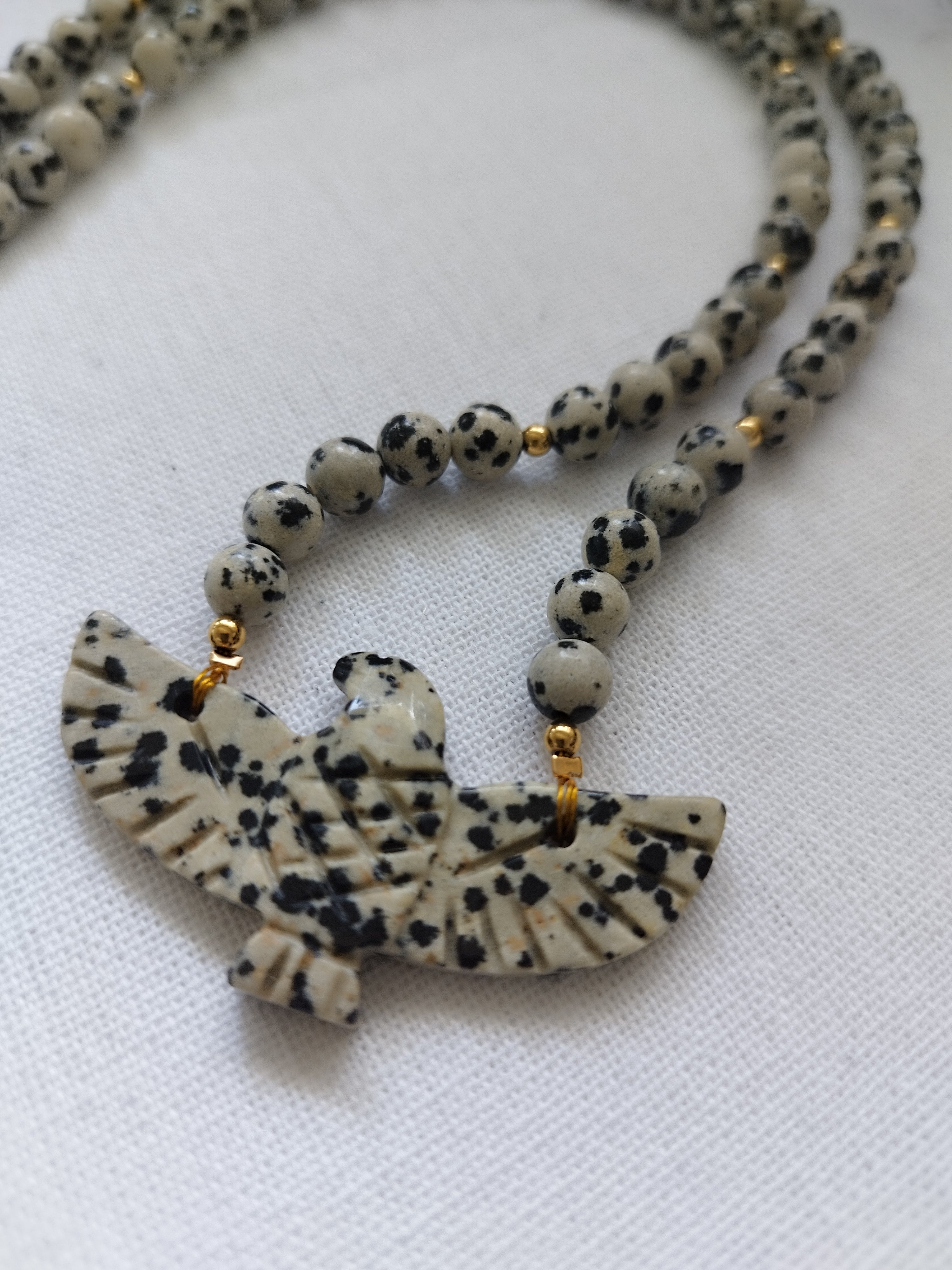 Collier Vigile - Jaspe Dalmatien