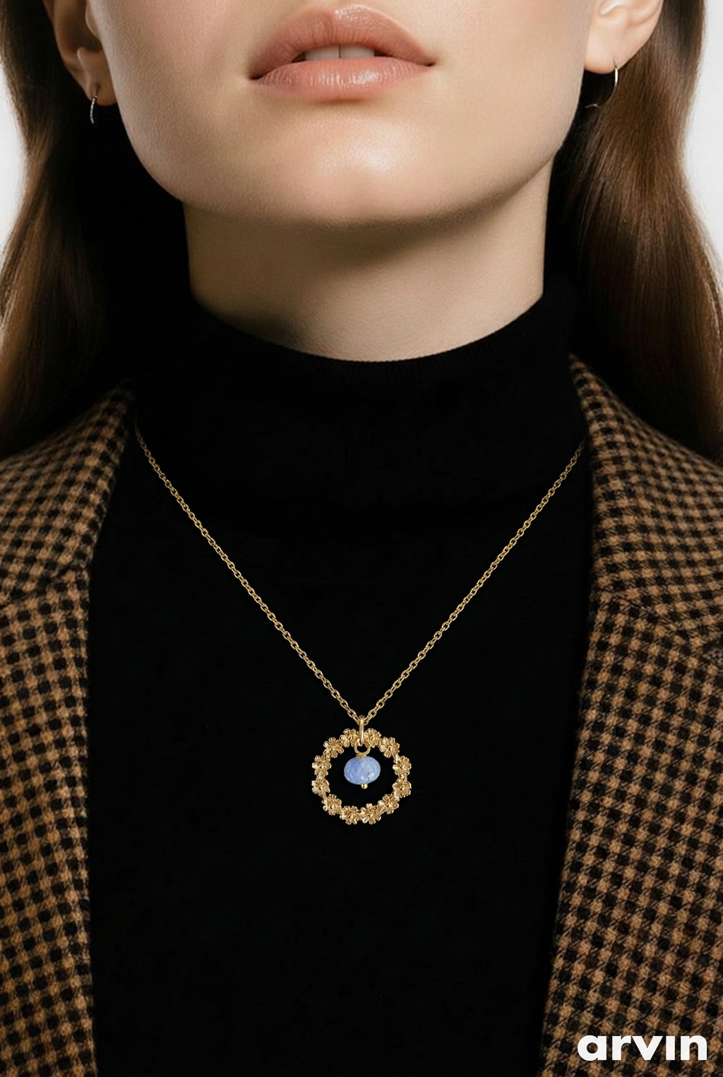 Collier Citrouille Tanzanite - Sagesse et Transformation