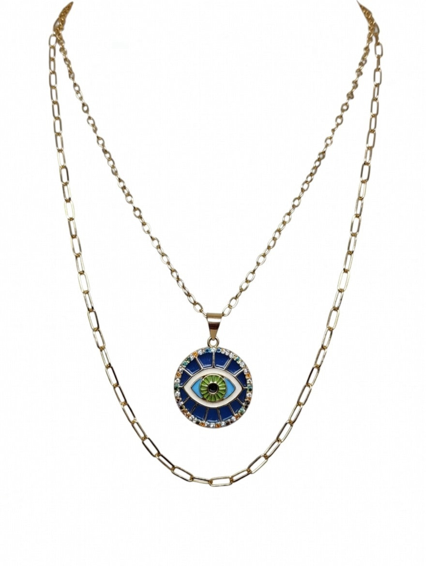 Collier Œil Turc Bleu - Protection et Énergie Positive