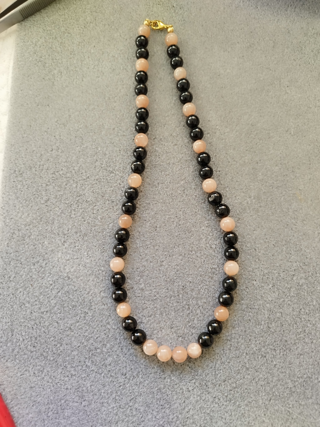 Collier Pierre du Soleil et Hypersthène