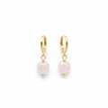 Boucles Anneaux Quartz Rose