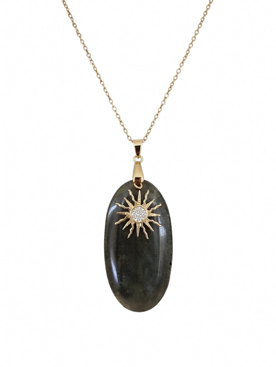 Collier en Pyrite dorée