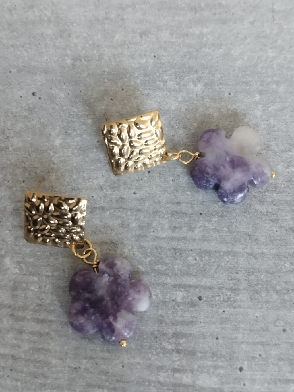Boucles lépidolite