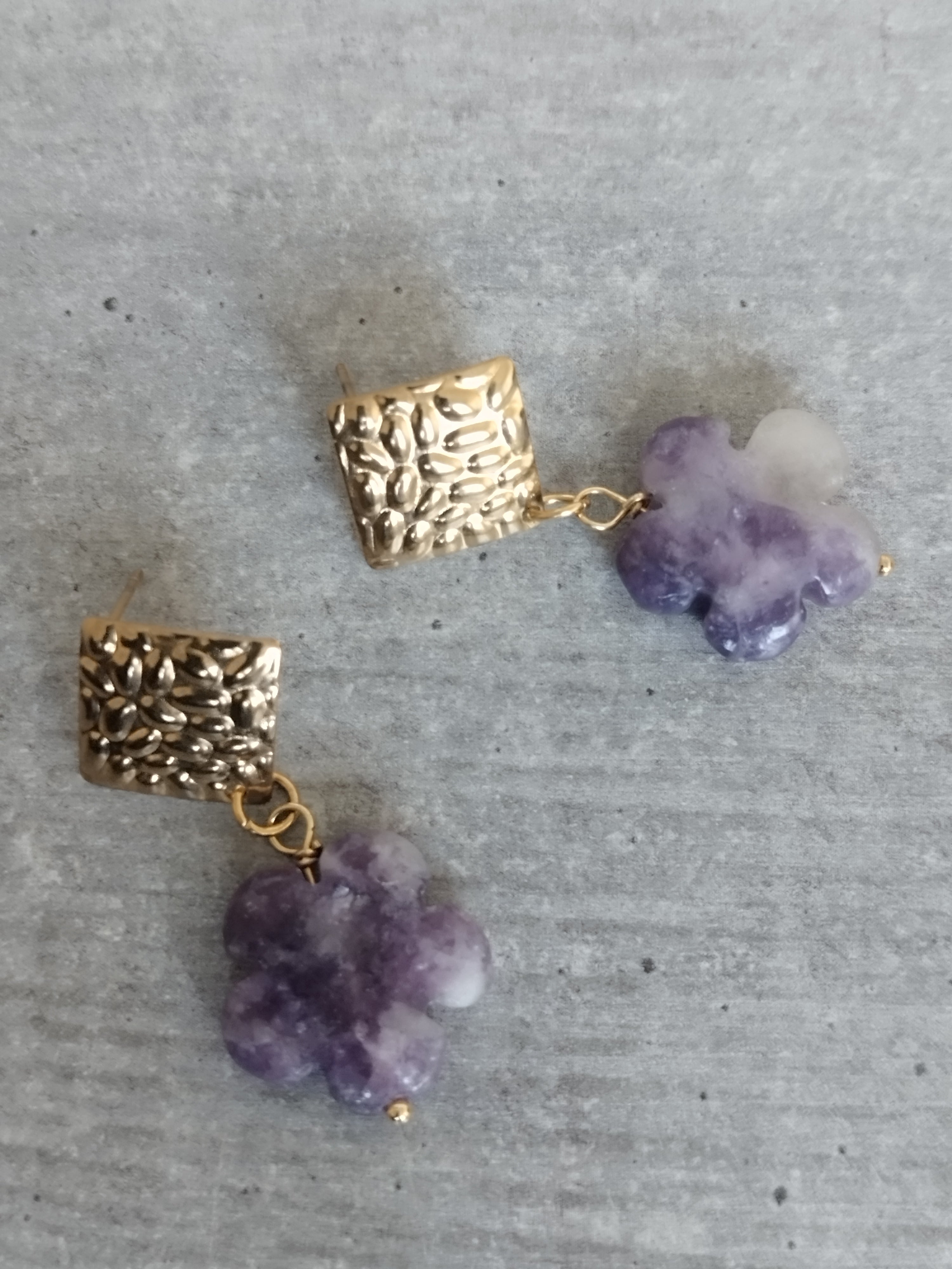 Boucles lépidolite