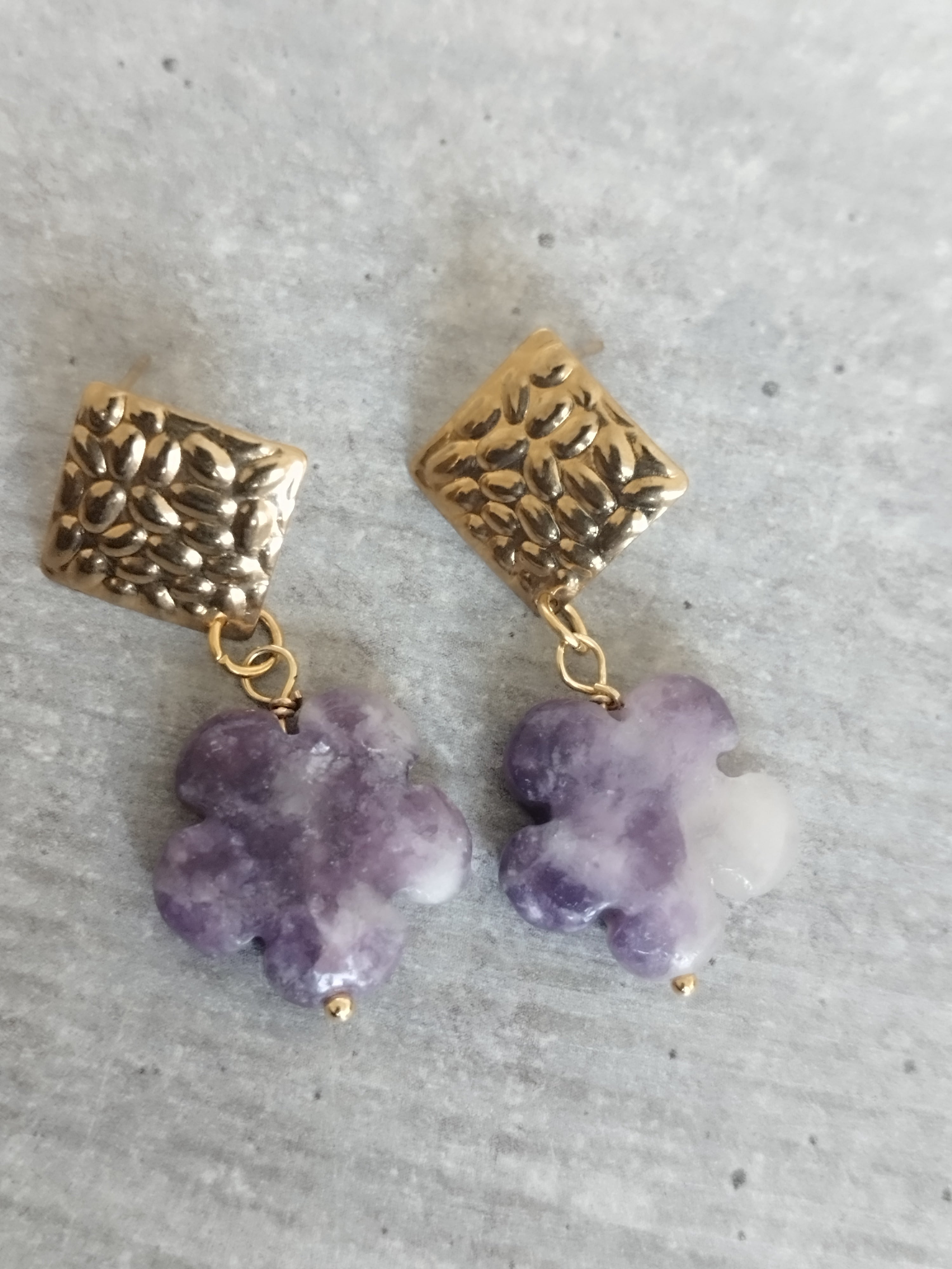 Boucles lépidolite