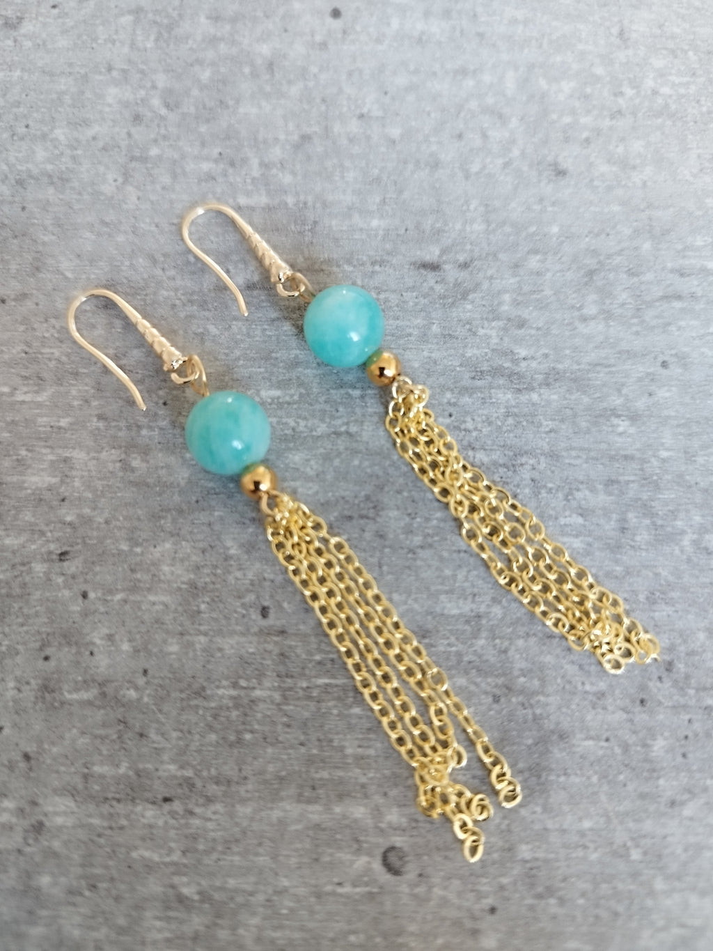 Boucles d'Oreilles Amazonite