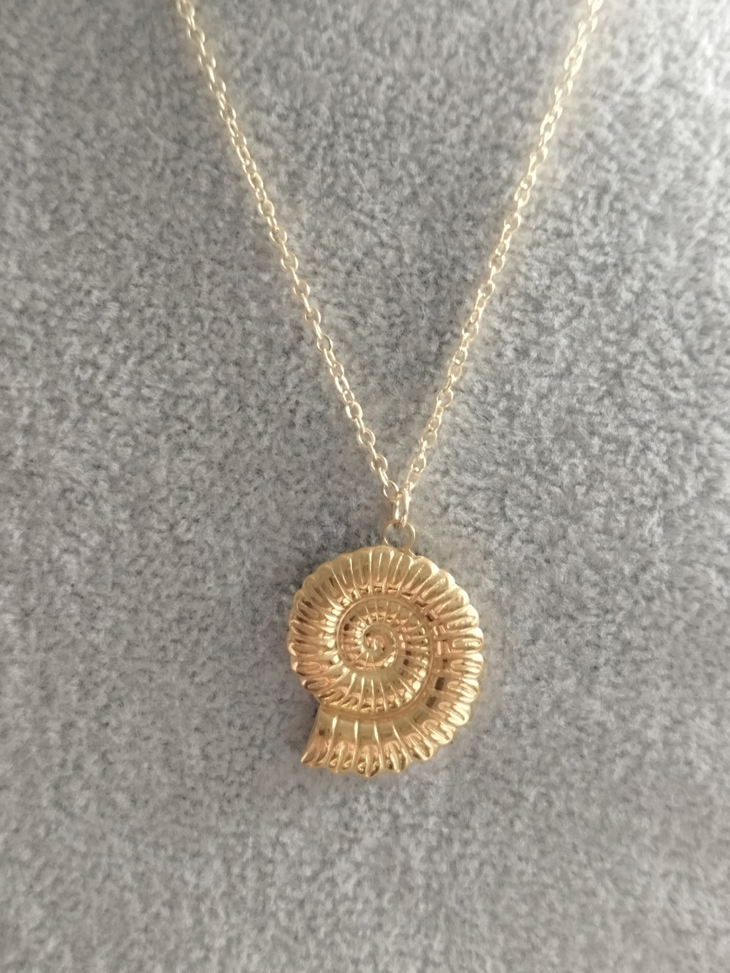 Collier Pendentif Spirale Ammonite