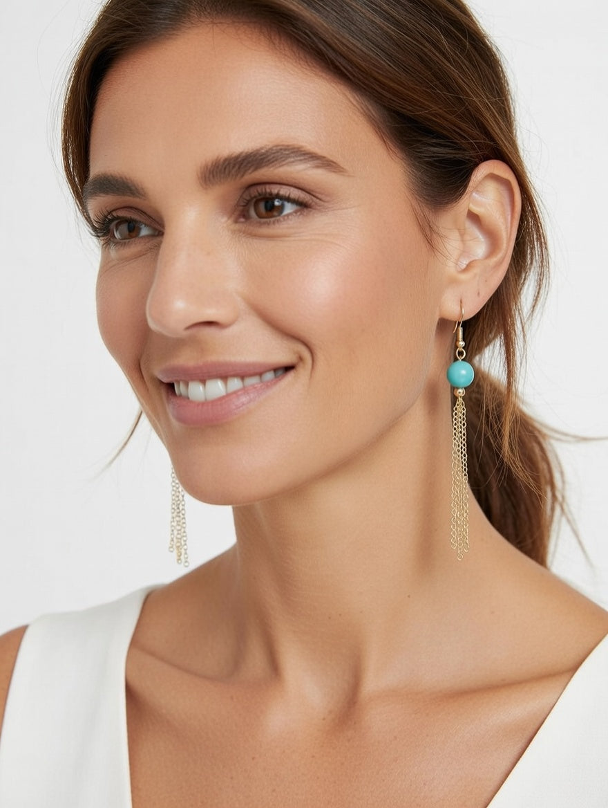 Boucles d'Oreilles Amazonite