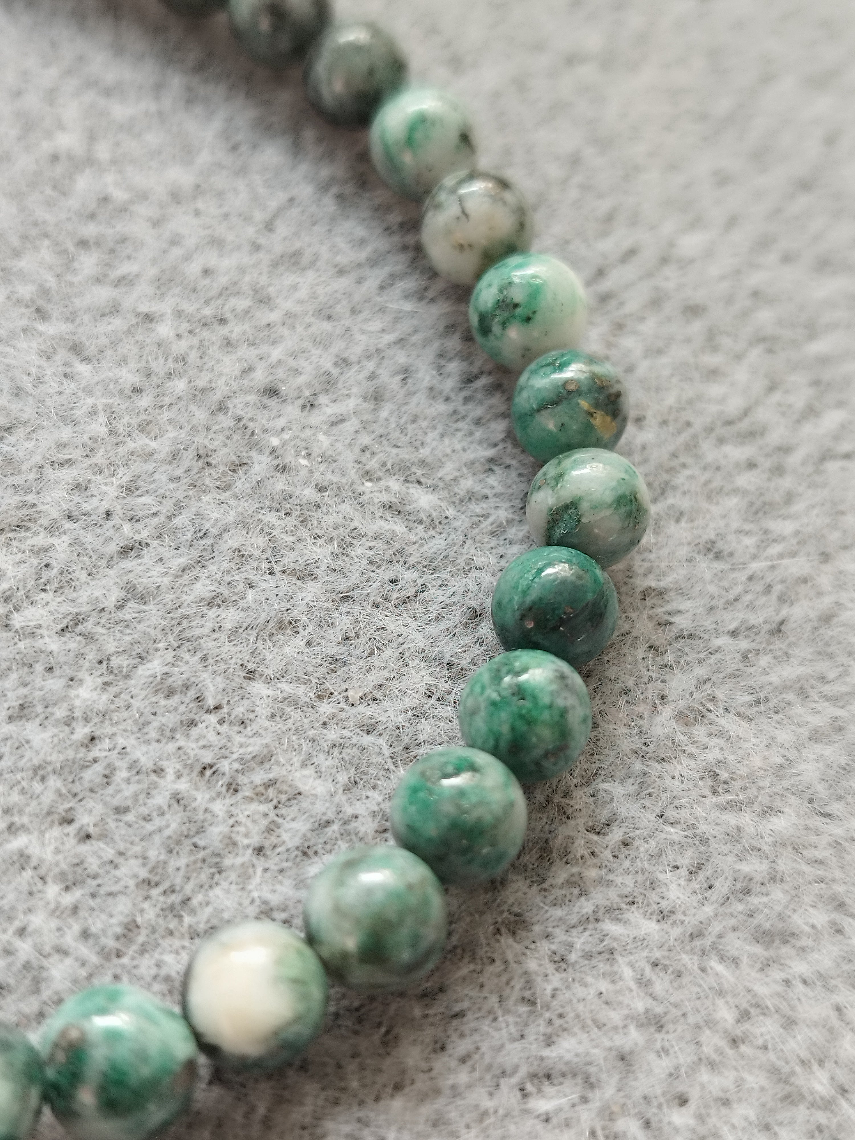 Bracelet Chlorite Naturelle et Acier Inoxydable