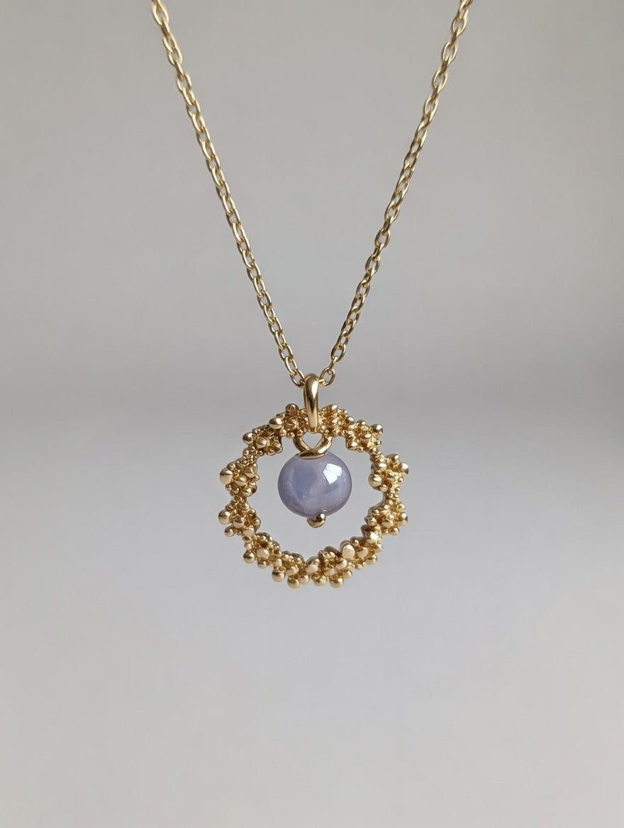 Collier Citrouille Tanzanite - Sagesse et Transformation