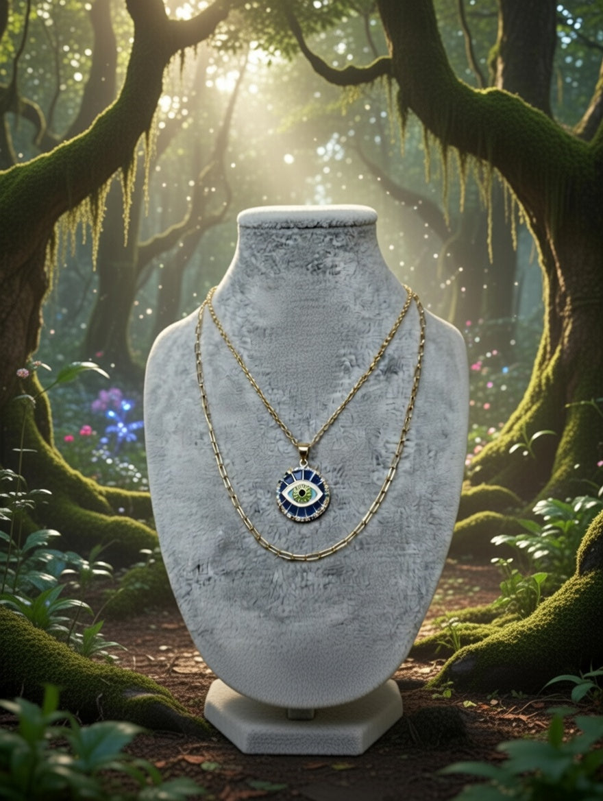 Collier Œil Turc Bleu - Protection et Énergie Positive