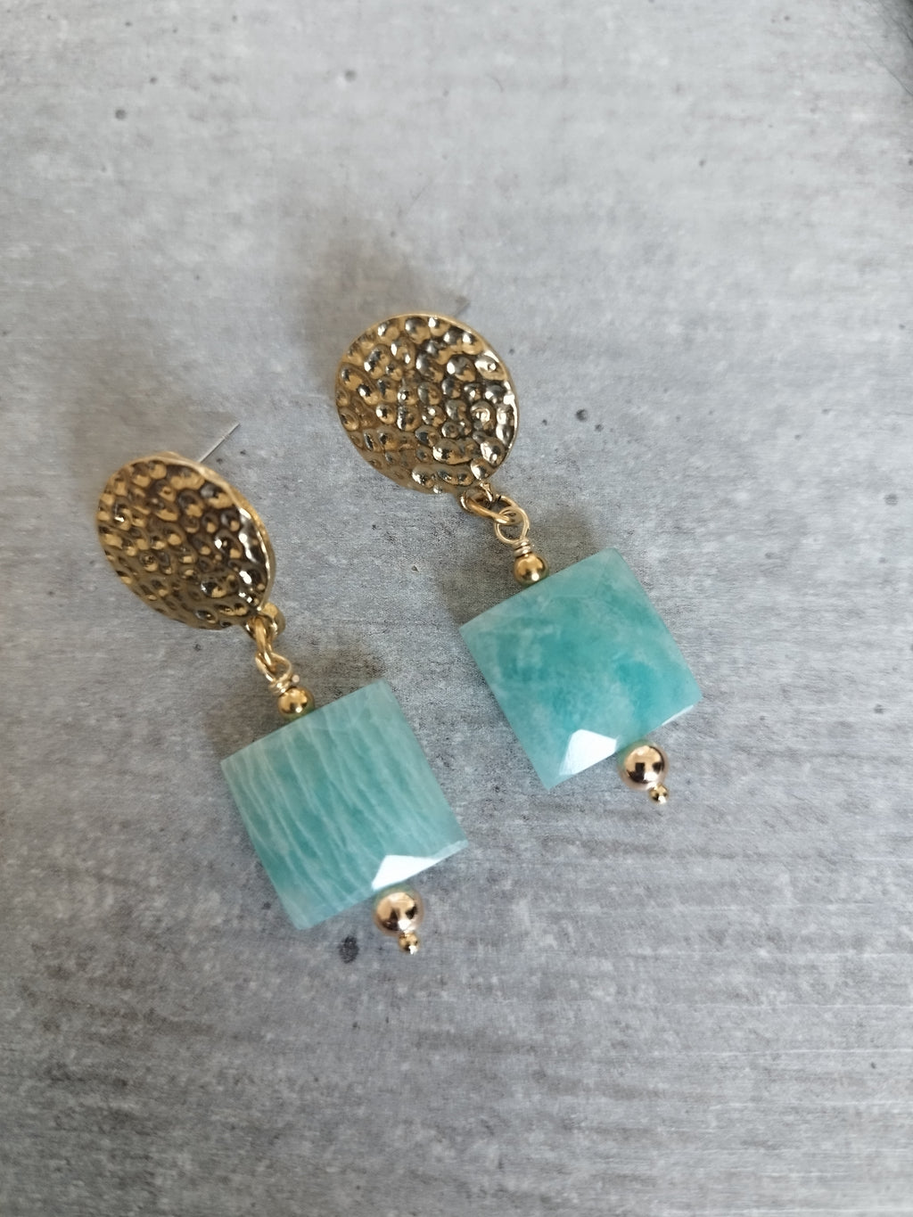 Boucles amazonite