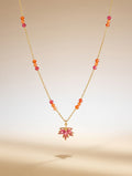 Collier cornaline et pendentif - Joie et vitalité