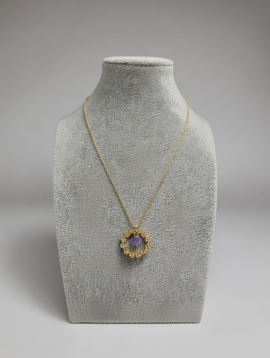 Collier Citrouille Tanzanite - Sagesse et Transformation